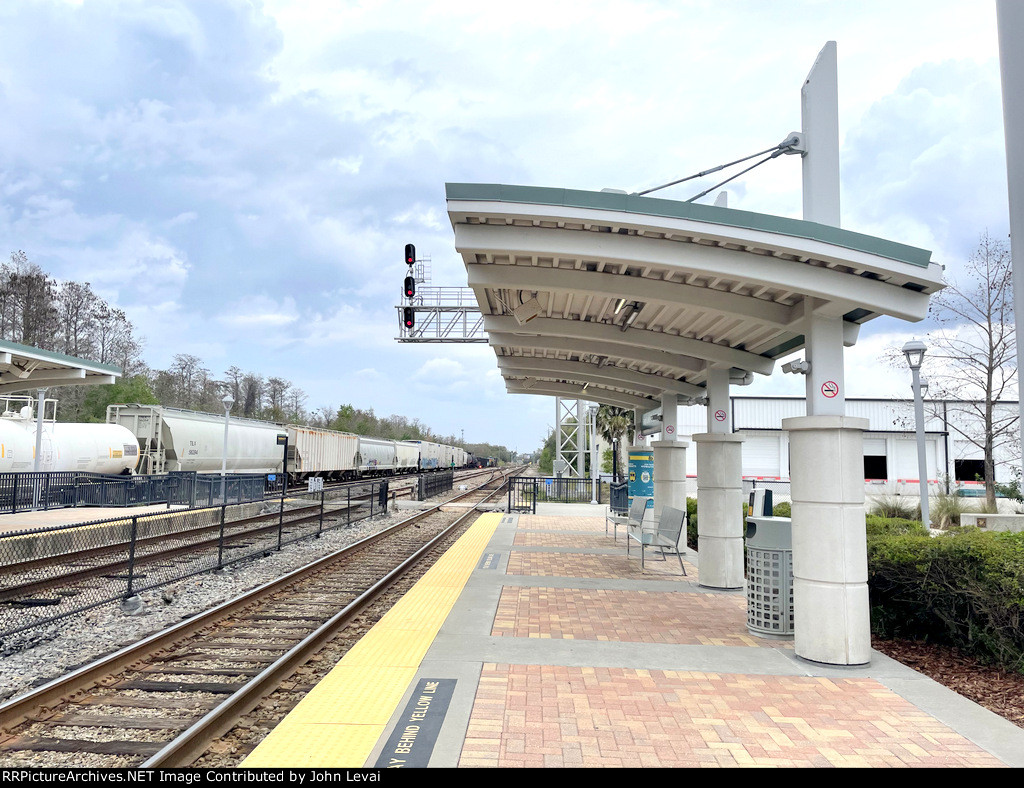 Sand Lake Road Sunrail Station in Orlando-looking north 